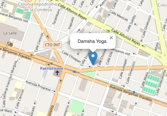 Mapa de ubicación de Damsha Yoga